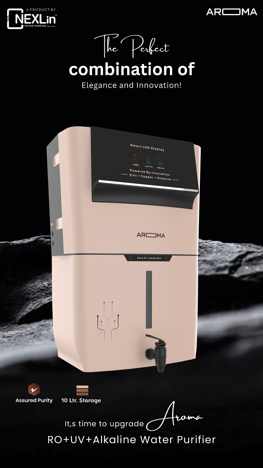 Thumbnail PREMIUM RO WATER PURIFIERS AROMA BLACK 3