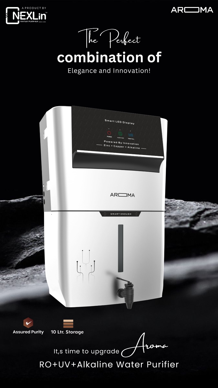 Thumbnail PREMIUM RO WATER PURIFIERS AROMA BLACK 5